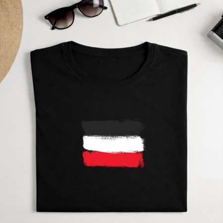 Marškinėliai "Juoda balta raudona"