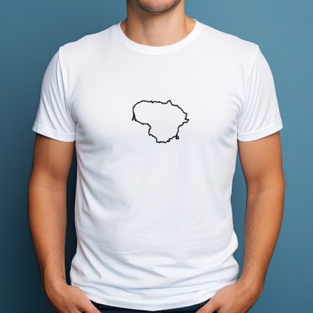 Marškinėliai "Lietuvos kontūrai"