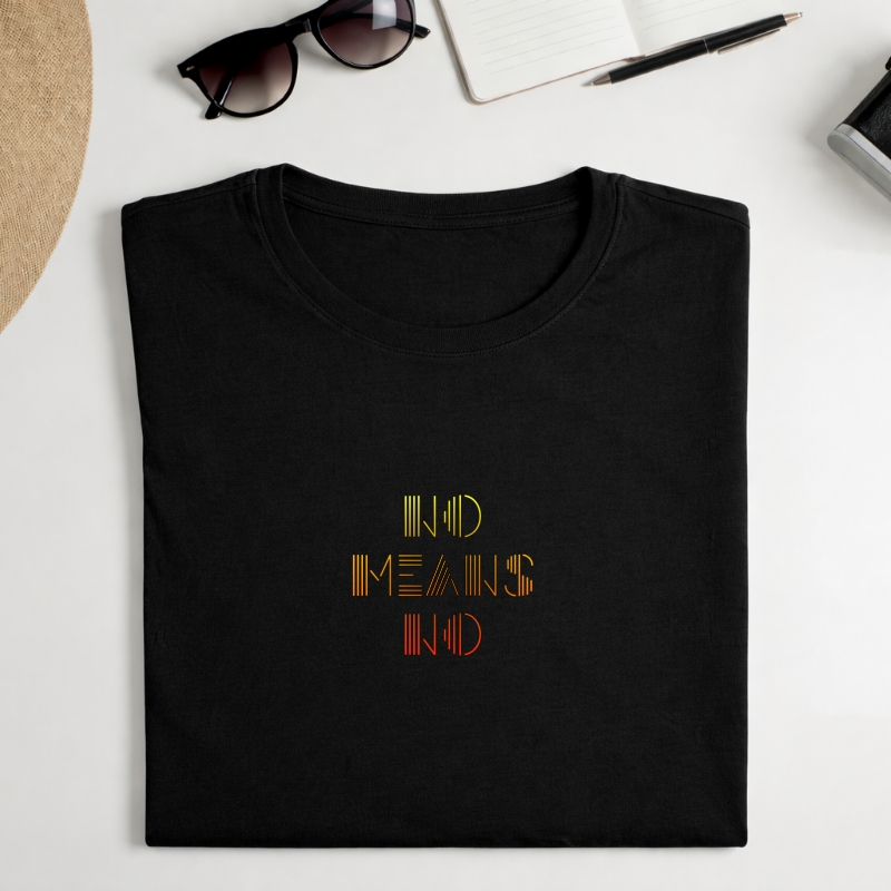 Marškinėliai "No means no"