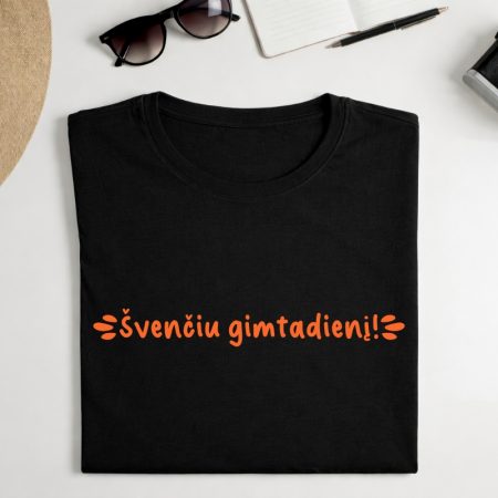 Marškinėliai "Švenčiu gimtadienį"